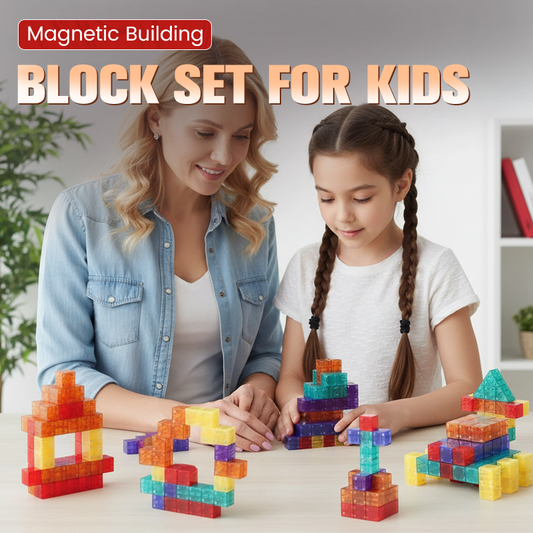 🧲✨ Magnetiskt Byggkloss-Set för Barn – Kreativ STEM-Lek Med Oändliga Byggmöjligheter 🏗️