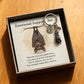 Emotional Support Bat Keychain with Message Card
