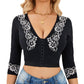 Women's Lace Shapewear Top with Front Hook Closure