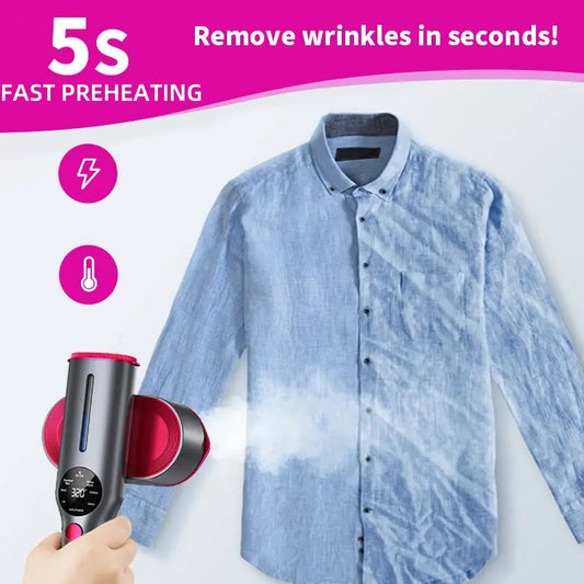 👕🔥 50% RABATT! Bärbart Ångstrykjärn – Perfekt Hemma & Resa