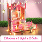DIY Luminous Princess Castle Dollhouse