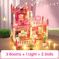 DIY Luminous Princess Castle Dollhouse