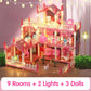 DIY Luminous Princess Castle Dollhouse