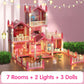 DIY Luminous Princess Castle Dollhouse