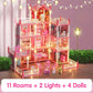 DIY Luminous Princess Castle Dollhouse