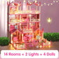 DIY Luminous Princess Castle Dollhouse