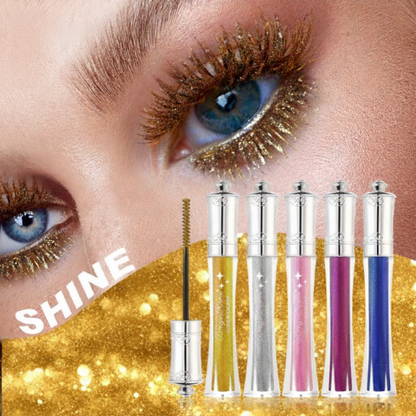 💎Köp 1 få 1 gratis🌟Vattenfast glittrande färgad mascara