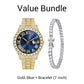 ⌚ 50% RABATT! ✨ Herrklocka med Strass & Kvartsverk – Lyxig Design, Iögonfallande & Perfekt för Fest 💎