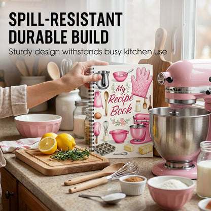 104 ark anteckningsbok för recept