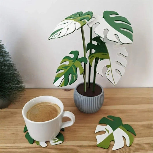 Monstera glasunderlägg 3D-print☘