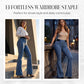👖🔥 50% RABATT! Retro Flare Byxor – Hög Midja & Smickrande Passform
