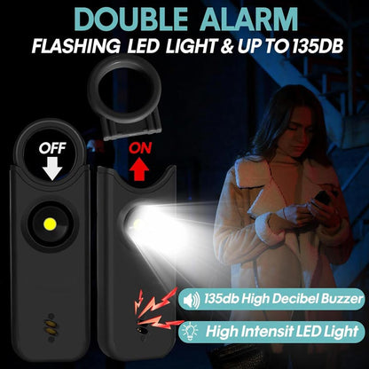 135DB Självförsvarslarm med LED-strobljus