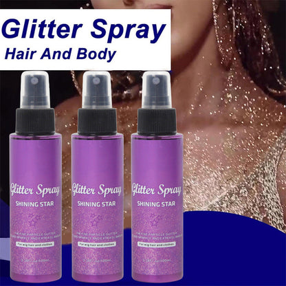 ✨✨✨Shining Star Glitter Spray för hår och kropp