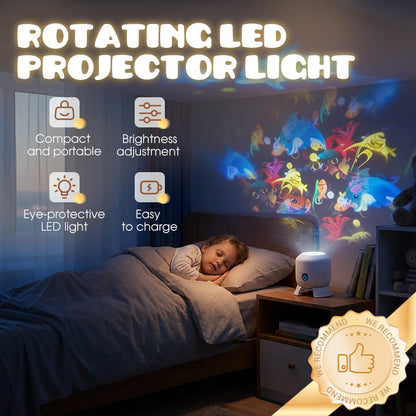 🌊 50% RABATT NU! ✨ Magisk Projektor – Roterande & Dynamisk Ljusbild, Perfekt För Fönster & Vägg, Skapar En Magisk Atmosfär 🐠