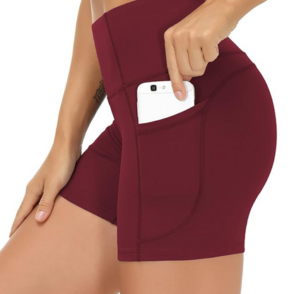🧘‍♀️🔥 50% RABATT! Yogashorts med Hög Midja & Magkontroll