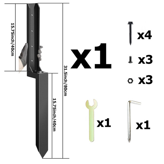 🔥 50% RABATT! 🛠️ Robust Staketstolpe Reparation – Ingen Grävning & H-Formad Design 🚧
