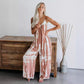 ☀️Dammode Spaghetti Strap Tryckt Jumpsuit