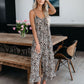 ☀️Dammode Spaghetti Strap Tryckt Jumpsuit
