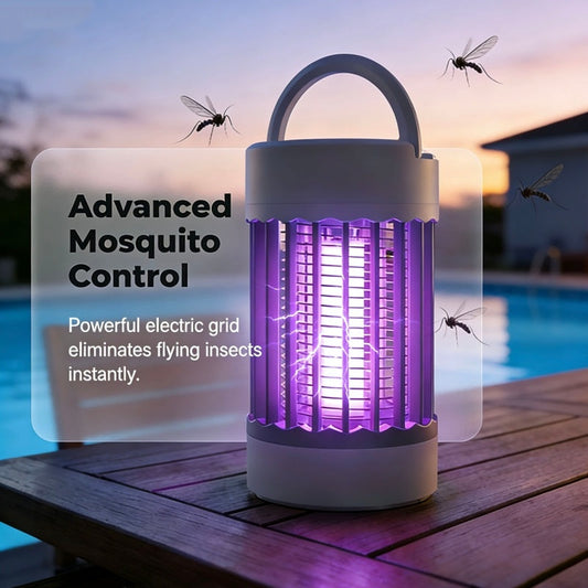 2-i-1 elektrisk myggfångare och LED-lampa