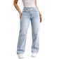 Damjeans med raka ben och asymmetriska midjor