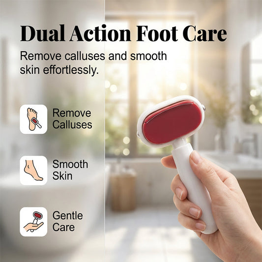 🦶 50 % RABATT NU! ✨ Dubbelsidig Fotfil för Förhårdnader – Effektiv Mot Hård Hud & Torra Hälar 💧🛁