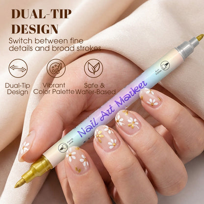 🎀 50 % RABATT NU! 💅 2-i-1 Nageldesignpenna – Enkel Nail Art för Barn & Vuxna ✨ Perfekt för Kreativa Pysselstunder