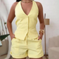 🎁Last Day Promotion 49% OFF🔥Halter Vest & Shorts 2-Piece Set