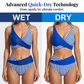 Randig Colorblock Bikini – Tvådelat Bikiniset för Dam