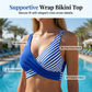 Randig Colorblock Bikini – Tvådelat Bikiniset för Dam