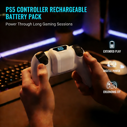 🔥 Laddningsbart batteripaket till PS5-kontroll