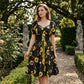 Women's Print Puff Sleeve Dress