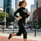 👖 50% RABATT NU!💨 Dam Snabbtorkande Stretch Capribyxor – Andningsbara & Dragkedjeficka – Aktiva Rese- & Yogabyxor 🏃‍♀️