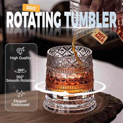 🥛🔥360° roterande whiskyglas