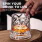 🥛🔥360° roterande whiskyglas