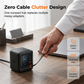 ⚡🔌 100W Snabbladdningskontakt – Utdragbar Kabel, Realtidsdisplay & Multiportsladdning Utan Kabeltrassel