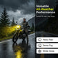 🏍️💛 Gult Dimljusskydd för Motorcykelstrålkastare – Starkare Sikt i Dimma, Regn & Snö