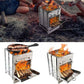 🔥⛺ 50% RABATT! Hopfällbar Grill för Camping & Utomhusgrillning 🍖