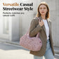 ✨NU 49% RABATT🐆 Avslappnad leopardmönstrad stor tygväska | Streetwear-stil, passar till varje look!
