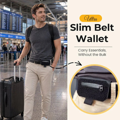 💳 50% RABATT NU!🛡️ Slim Bältesväska – Noll Bulk & Diskret Förvaring – Perfekt för Resor & Vardag ✈️