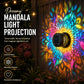 🌞💡Solcellsdriven mandala vägglampa utomhus trädgård staket projektorlampa uteplats stämningsdekoration✨
