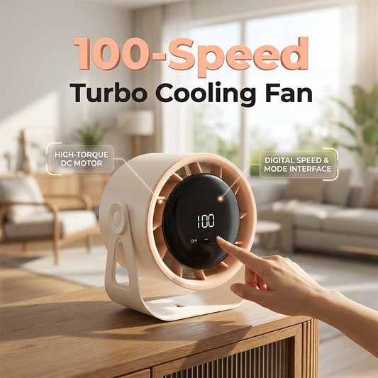 🌬️❄️ 50% RABATT! 100-Växlad Höghastighets Hängande Cirkulationsfläkt – Kraftfull, Tyst & Portabel ✨