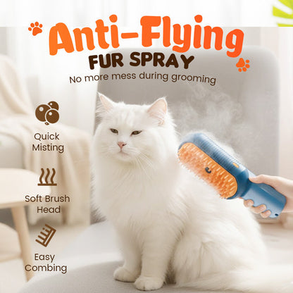 🐱💦 Uppladdningsbar Sprayborste för Husdjur – Kamma, Massera & Vårda Pälsen