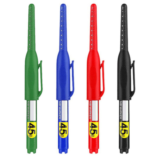✍️🔧 KÖP 1 – FÅ 1 GRATIS! Djuphålsmarkeringspenna – För Trä, Metall & Flera Material – Vattentålig & Snabbtorkande 📏✨