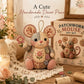 🧵🐭 Vintage Lapptäcksmus DIY-kit – Skapa Din Egen Charmiga 3D-Mus Med Allt Inkluderat 🎁