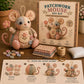 🧵🐭 Vintage Lapptäcksmus DIY-kit – Skapa Din Egen Charmiga 3D-Mus Med Allt Inkluderat 🎁