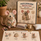 🧵🐭 Vintage Lapptäcksmus DIY-kit – Skapa Din Egen Charmiga 3D-Mus Med Allt Inkluderat 🎁