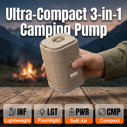 🎈🔦 3-in-1 Portable Electric Air Pump – Inflation + Lighting – Cash on Delivery ⚡✅