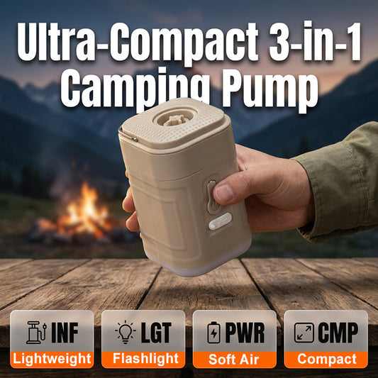 🎈🔦 3-in-1 Portable Electric Air Pump – Inflation + Lighting – Cash on Delivery ⚡✅