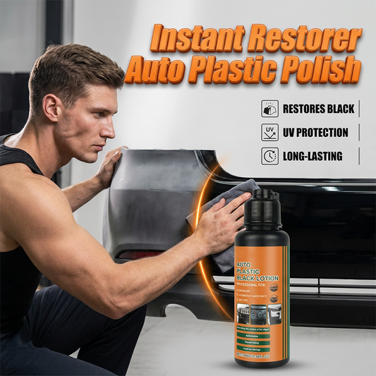 🚗 Multifunktionell Svart Plastpolish – 50% RABATT 🔥