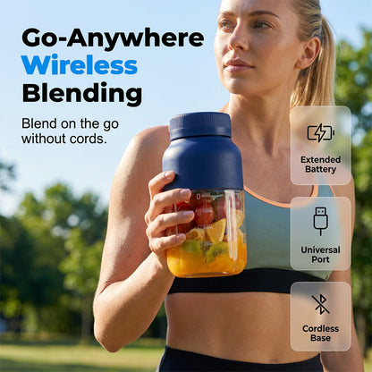 🥭☀️ 50 % RABATT NU! 🧊 Portabel Uppladdningsbar Blenderflaska – Mixa Färsk Frukt & Iskalla Drycker När Som Helst 🍓🥤